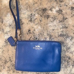 Blue Coach wristlet
